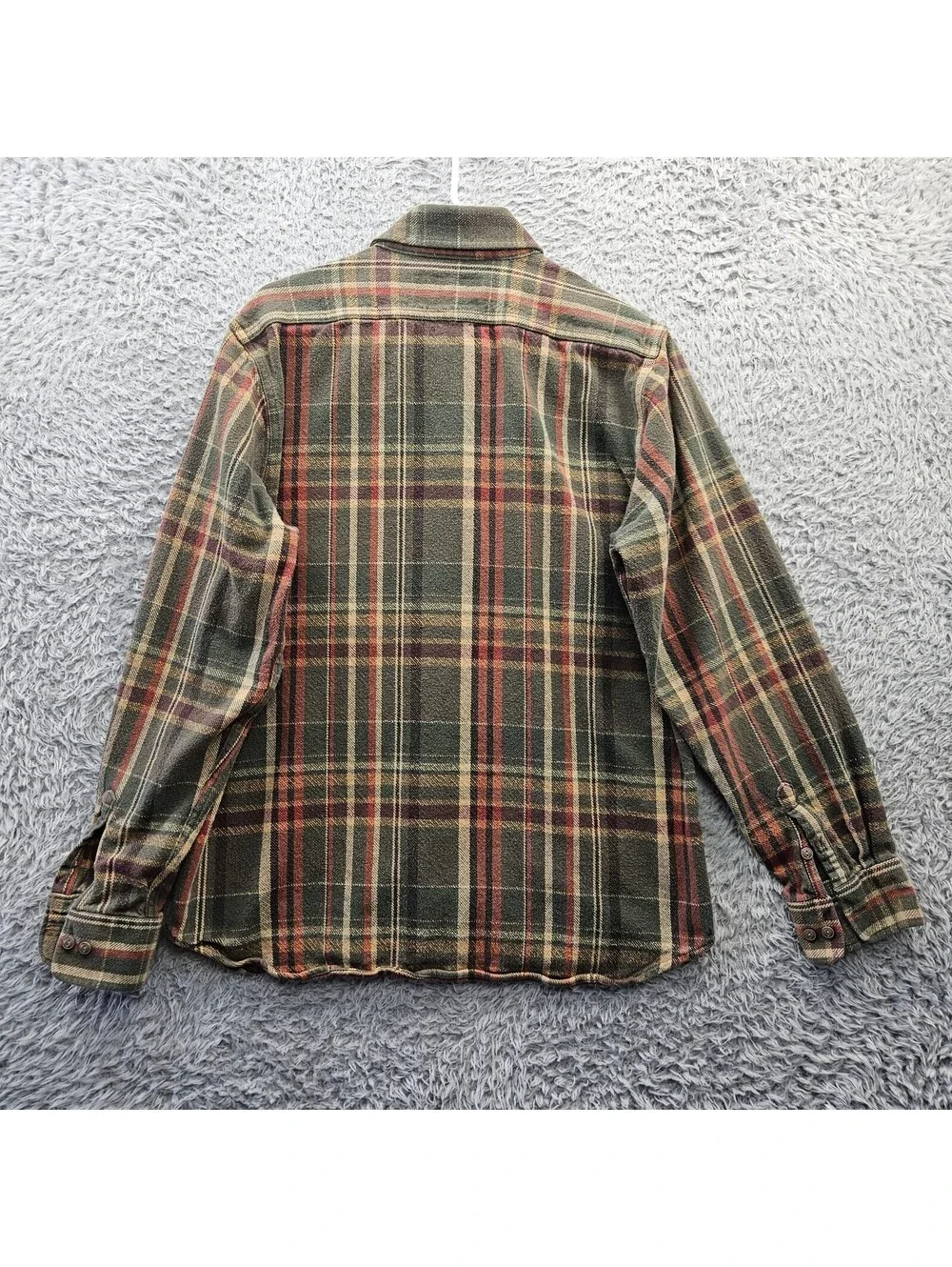 SCHOTT BROTHERS NYC SH2135 Plaid Cotton Flannel Shirt Men Large Heavyweight